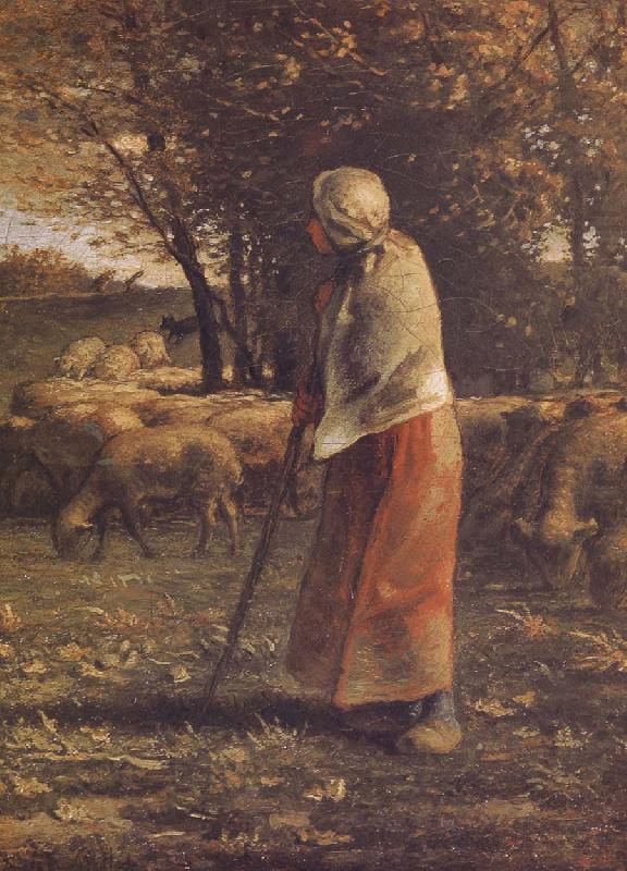 Shepherdess, Jean Francois Millet